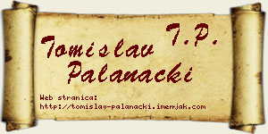 Tomislav Palanački vizit kartica